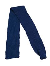Navy Knitted Scarf - Our knitted scarves  can be worn in a number of ways. One end of the scarf has an opening so that it can be worn like a tie. Or it can be simply tied around the neck. But whatever way it is worn it is guaranteed to create that casual look while keeping the neck and chest warm. 