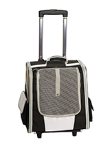 Multi Function Dog Travel Carrier - This travel carrier is an amazing fantastic versatile item. You will wonder how you managed without it. It can be flat packed for easy storage when not in use. When you extend the telescopic handle it can be used as a wheeled carrier and can be pulled along on its wheels, just like a regular suitcas...
