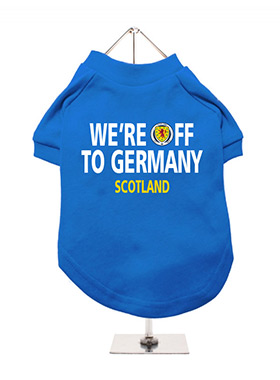 Scotland We're Off to Germany T-Shirt - Wallace Blue