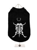 ''Halloween: Dog Skeleton'' Harness-Lined Dog T-Shirt